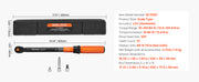 Bild in Galerie-Viewer laden, Amocart Torque Wrench Set Drive Click Torque Wrench Dual-Direction Adjustable Mechanical Dual Range Scales Torque Wrench Kit