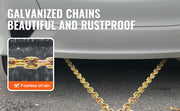 Charger l'image dans la visionneuse de galerie, Amocart G80 V Towing Bridle Chain Towing with 15" J & Grab Hooks Transport Tow Chain Bridle for Flatbed Truck Wrecker Recovery