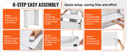 Bild in Galerie-Viewer laden, Amocart Promotion Counter Table Portable Tradeshow Podium Table Display Exhibition Counter Stand Booth Fair Pop Up Podium Table