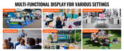Bild in Galerie-Viewer laden, Amocart Promotion Counter Table Portable Tradeshow Podium Table Display Exhibition Counter Stand Booth Fair Pop Up Podium Table