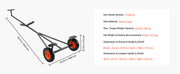 Bild in Galerie-Viewer laden, Amocart 420lbs Boat Trailer Dolly Carbon Steel Kayak Mover with 15.7in Pneumatic Tires & Bracket for Moving Fishing Motorboat