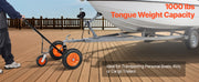 Charger l'image dans la visionneuse de galerie, Amocart 1000/1200lbs Tongue Trailer Dolly Carbon Steel Boat Mover with 16.7in/18in - 22in Height Adjustable for Moving Cargo