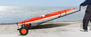 Bild in Galerie-Viewer laden, Amocart 420lbs Boat Trailer Dolly Carbon Steel Kayak Mover with 15.7in Pneumatic Tires & Bracket for Moving Fishing Motorboat