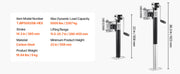 Bild in Galerie-Viewer laden, Amocart 5000Lbs Trailer Jack Dynamic Swivel Bolt-on 11.5 to 25.7in Lift Trailer Jack Stand with Handle RV Horse Yacht Trailer