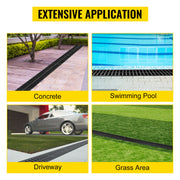 Load image into Gallery viewer, Amocart Drainage Trench Driveway Channel Drain With Plastic Grate 3-5 Pack HDPE Floor Drain Trench Drain Grate For Garden
