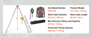Bild in Galerie-Viewer laden, Amocart 1800/2600 lbs Confined Space Tripod Kit Winch Confined Space Rescue Tripod Fall Protection For Confined Spaces