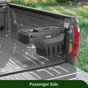 Load image into Gallery viewer, Amocart Truck Bed Storage Box Passenger Side Lockable Lid Waterproof ABS Wheel Well with Password Padlock Tool Box for Trucks