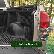 Bild in Galerie-Viewer laden, SucceBuy Truck Bed Storage Box Passenger Side Lockable Lid Waterproof ABS Wheel Well with Password Padlock Tool Box for Trucks