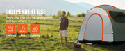 Charger l'image dans la visionneuse de galerie, SucceBuy SUV Camping Tent, 8'-8' SUV Tent Attachment for Camping with Rain Layer and Carry Bag, PU2000mm Double Layer Truck Tent