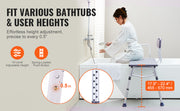 Bild in Galerie-Viewer laden, Amocart Tub Transfer Bench for Bathtub Shower Seats Lightweight Shower Bench with Non-Slip Bath Seats with Armrest and Backrest