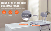 Bild in Galerie-Viewer laden, Amocart Tub Transfer Bench for Bathtub Shower Seats Lightweight Shower Bench with Non-Slip Bath Seats with Armrest and Backrest
