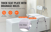 Bild in Galerie-Viewer laden, Amocart Tub Transfer Bench for Bathtub Shower Seats Lightweight Shower Bench with Non-Slip Bath Seats with Armrest and Backrest