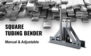 Charger l'image dans la visionneuse de galerie, SucceBuy Manual Tube Roller Bender 1-1/2in For Mild Steel Cooper Adjustable Manual Square Rectangular Tube Bending Rolling Tool
