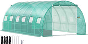 Charger l'image dans la visionneuse de galerie, Amocart Walk-in Tunnel Greenhouse Galvanized Frame & Waterproof Cover 15x7x7/10x7x7/20x10x7/12x7x7 ft Greenhouses & Cold Frames