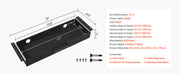 Bild in Galerie-Viewer laden, Amocart 13in/22in Under Desk Drawer Slide Out Desktop Storage Box Mounted Pullout Undertable Drawer Organizer for Office Home