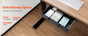 Bild in Galerie-Viewer laden, Amocart 13in/22in Under Desk Drawer Slide Out Desktop Storage Box Mounted Pullout Undertable Drawer Organizer for Office Home