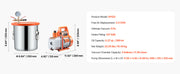 Load image into Gallery viewer, Amocart 3.5 CFM Single Stage Pump & 3 Gallon Vacuum Chamber Degassing Chamber Kit for Stabilizing Wood Degassing Silicone Resin