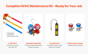 Load image into Gallery viewer, Amocart 3.5 CFM 4.5 CFM Vacuum Pump & Gauge Set, Single Stage Rotary Vane HVAC & Hoses for R134a R12 R22 R502a R410A R404 R407C