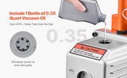 Charger l'image dans la visionneuse de galerie, Amocart Vacuum Pump & Oil Bottle 3.5CFM/4CFM/5CFM 1-Stage or 6CFM 9CFM 2-Stage, R134a R22 R410a Systems Conditioner Maintenance