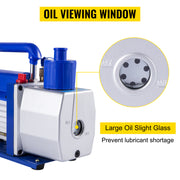Charger l'image dans la visionneuse de galerie, Amocart Vacuum Pump 7 CFM 1/3 HP Single Stage for R12 R22 R134a R410a Systems, 5PA Vacuum Refrigerant for Automobile Reparation