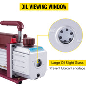 Charger l'image dans la visionneuse de galerie, Amocart 4.5CFM 1/3HP HVAC Refrigerant Vacuum Pump Refrigeration Single-Stage Set for Household Air Conditioning Vacuum Packing