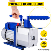 Charger l'image dans la visionneuse de galerie, Amocart Vacuum Pump 7 CFM 1/3 HP Single Stage for R12 R22 R134a R410a Systems, 5PA Vacuum Refrigerant for Automobile Reparation
