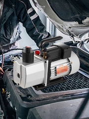Bild in Galerie-Viewer laden, Amocart 8CFM 2Stage Rotary Vane Professional Vacuum Pump (15Micron 3/4HP 1/4"flare 3/8 SAE 1/2"ACME inlet) for Air Conditioning