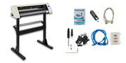 Load image into Gallery viewer, SucceBuy 28Inch Vinyl Cutter/Plotter Sign Cutting Machine Software 3 Blades Backlight LCD Display White SIGNMASTER Software