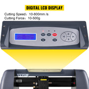 Load image into Gallery viewer, Amocart Vinyl Cutter Machine Computer Windows Software 3 Blades Pen Holder 14Inch 375MM Max Paper Feed Printer Cutting Plotter