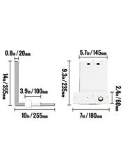 Bild in Galerie-Viewer laden, Amocart Murphy Wall Bed Hardware Kit Spring Mechanism Horizontal Stainless queen Size With 2 Steady Bed Legs Quick Set Up White