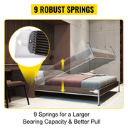 Bild in Galerie-Viewer laden, Amocart DIY Murphy Bed Hardware Kit Vertical Mounting Wall Bed Spring Mechanism Heavy Duty King Queen Bed Support Hardware DIY