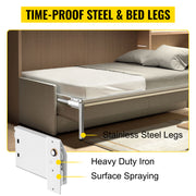 Bild in Galerie-Viewer laden, Amocart Murphy Wall Bed Hardware Kit Spring Mechanism Horizontal Stainless queen Size With 2 Steady Bed Legs Quick Set Up White