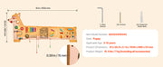 Bild in Galerie-Viewer laden, Amocart Puppy Kids Wall Busy Panels 12 Activities Board Montessori Sensory Learning Activity Center for Children Playroom Toys