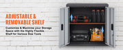 Bild in Galerie-Viewer laden, Amocart Foldable Wall Cabinet Metal Garage Locker Mounted Tool Chest Adjustable Shelf Magnetic Door for Warehouse Office Home