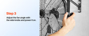 Charger l'image dans la visionneuse de galerie, Amocart Industrial Wall Mount Fan High Velocity Waterproof Wall Fan with Aluminum Blades for Workshop Warehouse Greenhouse