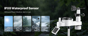 Load image into Gallery viewer, Amocart 7-in-1 Wireless Weather Station 7.5-Inch VA Display Solar Powered Sensor, Rain Gauge, Indoor&Outdoor Forecast, No WiFi