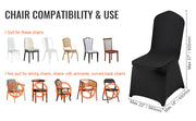 Charger l'image dans la visionneuse de galerie, Amocart 50PCS Spandex Chair Cover for Wedding Party Universal Fitted Chair Cover Removable Washable Protective Slipcovers