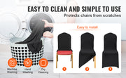 Charger l'image dans la visionneuse de galerie, Amocart 50PCS Spandex Chair Cover for Wedding Party Universal Fitted Chair Cover Removable Washable Protective Slipcovers