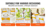Charger l'image dans la visionneuse de galerie, Amocart 50pcs Stretch Spandex Chair Sashes Chair Sashes Bands for Wedding Party Banquet Decoration Elastic Bulk Chair Cover