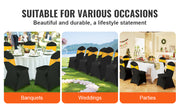 Charger l'image dans la visionneuse de galerie, Amocart 50PCS Spandex Chair Cover for Wedding Party Universal Fitted Chair Cover Removable Washable Protective Slipcovers