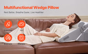 Charger l'image dans la visionneuse de galerie, Amocart Bed Wedge Pillow 3 Pcs Adjustable Orthopedic Bed Wedge Set Post Surgery Pillow for Acid Reflux Back Pain Snoring Relief