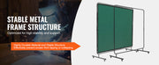 Bild in Galerie-Viewer laden, Amocart Welding Curtain Screen w/ Frame Flame-Resistant Vinyl Welding Protection Screen 4 Swivel Wheels for Workshop/Industrial