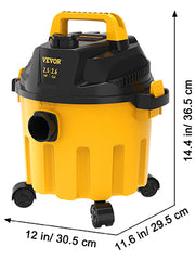 Charger l'image dans la visionneuse de galerie, Amocart Wet Dry Vac 2.6 Gallon 2.5 Peak HP 3 in 1 Portable Shop Vacuum with Blowing Function Attachment Storage for Floor