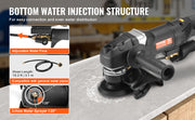 Charger l'image dans la visionneuse de galerie, Amocart Wet Polisher 800W Concrete Grinder w/ 6 Variable Speed and 7 Polishing Kits Wet Grinder Machine for Polishing Grinding