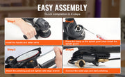 Charger l'image dans la visionneuse de galerie, Amocart Wet Polisher 800W Concrete Grinder w/ 6 Variable Speed and 7 Polishing Kits Wet Grinder Machine for Polishing Grinding