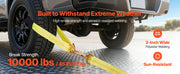 Bild in Galerie-Viewer laden, Amocart Wheel Chock Tie-Down Kit Car Tie Down Kit with Break Strength 10009lbs Working Load 3333lbs for ATV UTV & Pickup Trucks