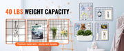 Bild in Galerie-Viewer laden, Amocart Grid Wall Panels Tower Wire Gridwall Display Racks Double Side Gridwall Panels for Art Craft Shows Retail Shop w/ Hooks