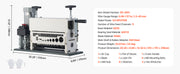 Charger l'image dans la visionneuse de galerie, SucceBuy 370W Electric Wire Stripper Machine 0.06-1.57 in 11 Channel Automatic Copper Cable Stripper for Scrap Copper Recycling