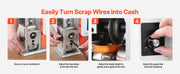 Charger l'image dans la visionneuse de galerie, Amocart Electric Wire Stripping Machine 1.5-40 mm 400W Automatic Motorized Wire Peeler with Blades for Scrap Copper Recycling
