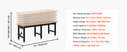 Charger l'image dans la visionneuse de galerie, SucceBuy 5000 lbs Adjustable Workbench 72/96 x 24in Oak Wood Top Workstation with 4 AC Outlets Hardwood Worktable for Garage